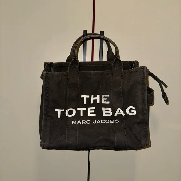 Authentic Marc Jacobs Black Tote Bag Medium Y2K - Picture 4 of 11